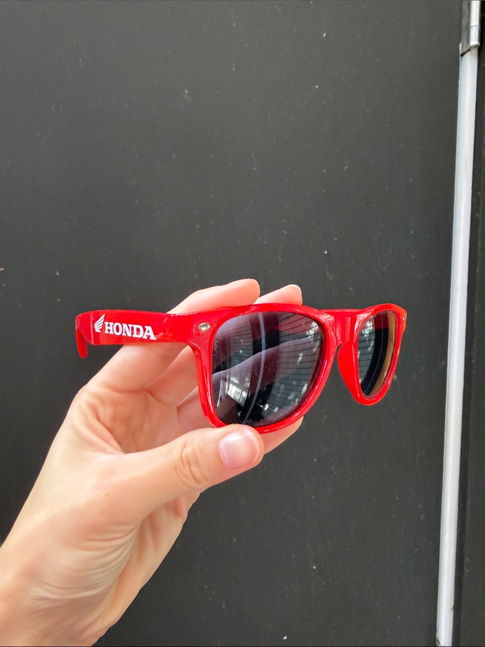 Honda Motocycle Logo Red Sunglasses